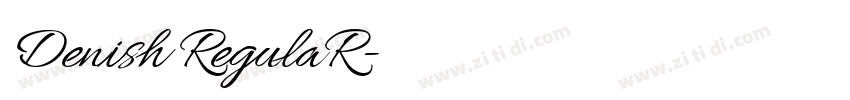 Denish RegulaR字体转换